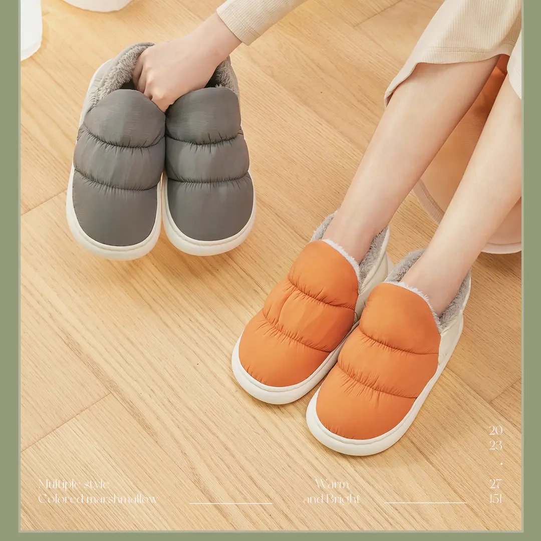 Lidani Down Cotton Shoes Women's Outer Wear Non-slip Winter Warm Home Indoor Moon Shoes Couple Cotton Slippers Men's Wholesale — feature 15