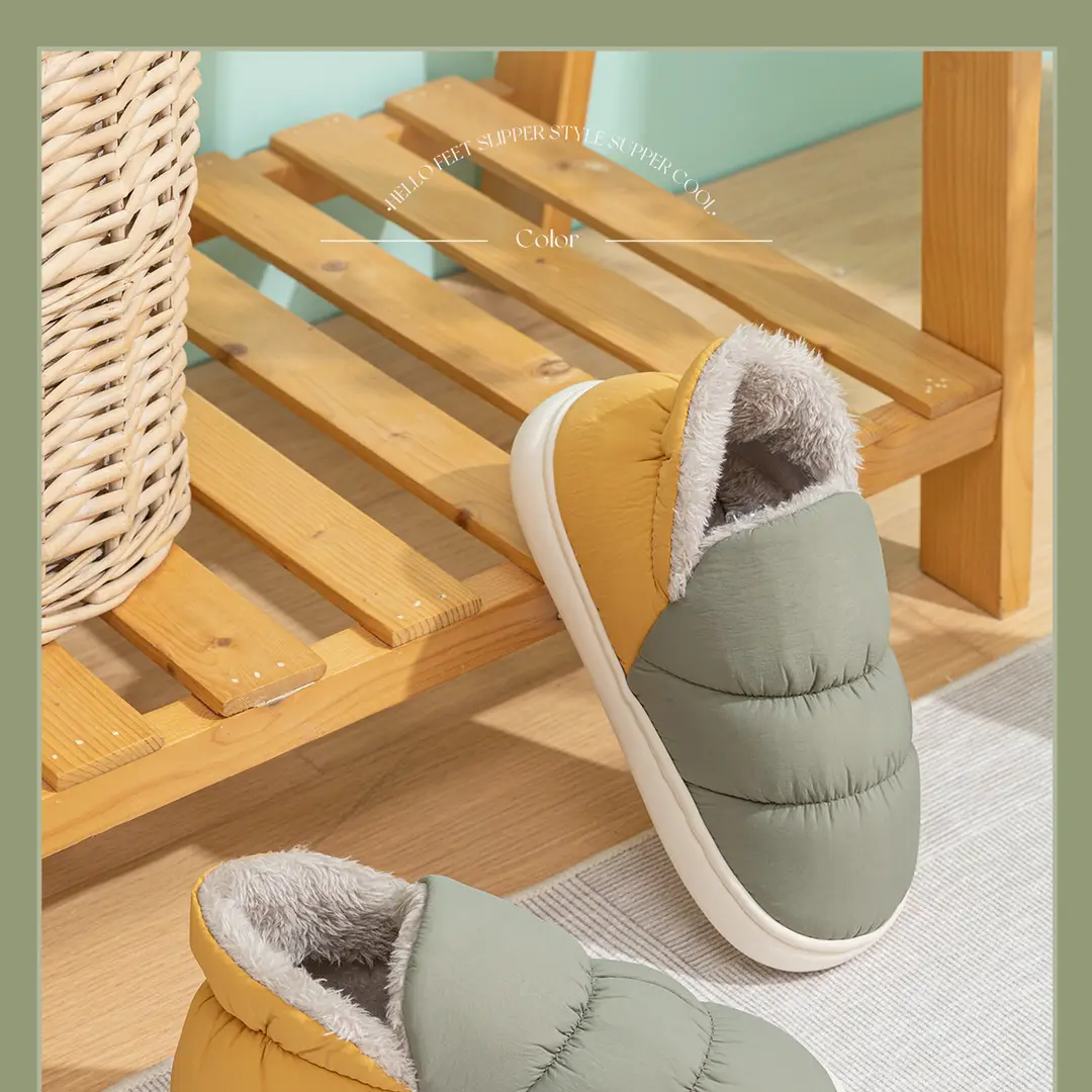 Lidani Down Cotton Shoes Women's Outer Wear Non-slip Winter Warm Home Indoor Moon Shoes Couple Cotton Slippers Men's Wholesale — feature 16