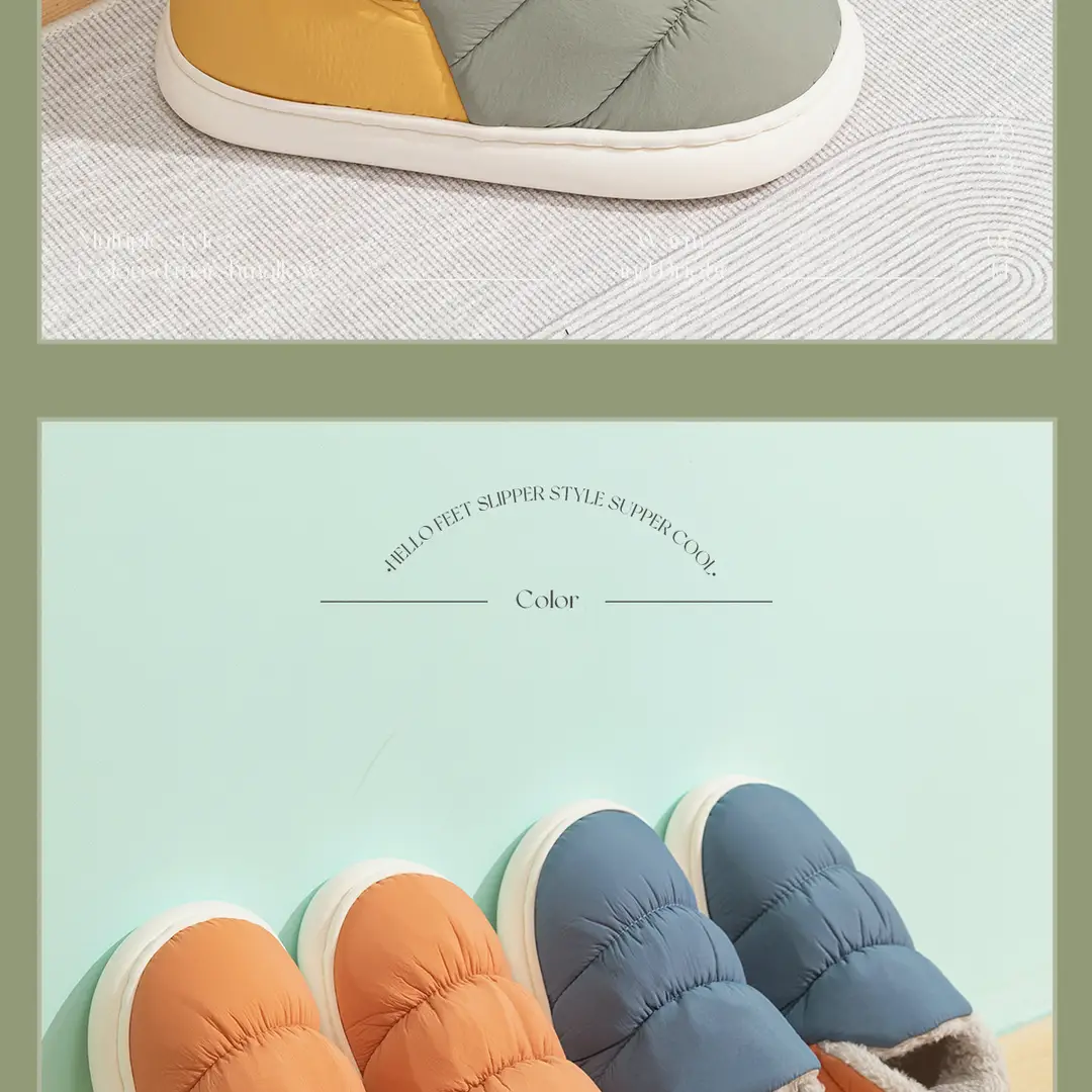 Lidani Down Cotton Shoes Women's Outer Wear Non-slip Winter Warm Home Indoor Moon Shoes Couple Cotton Slippers Men's Wholesale — feature 17