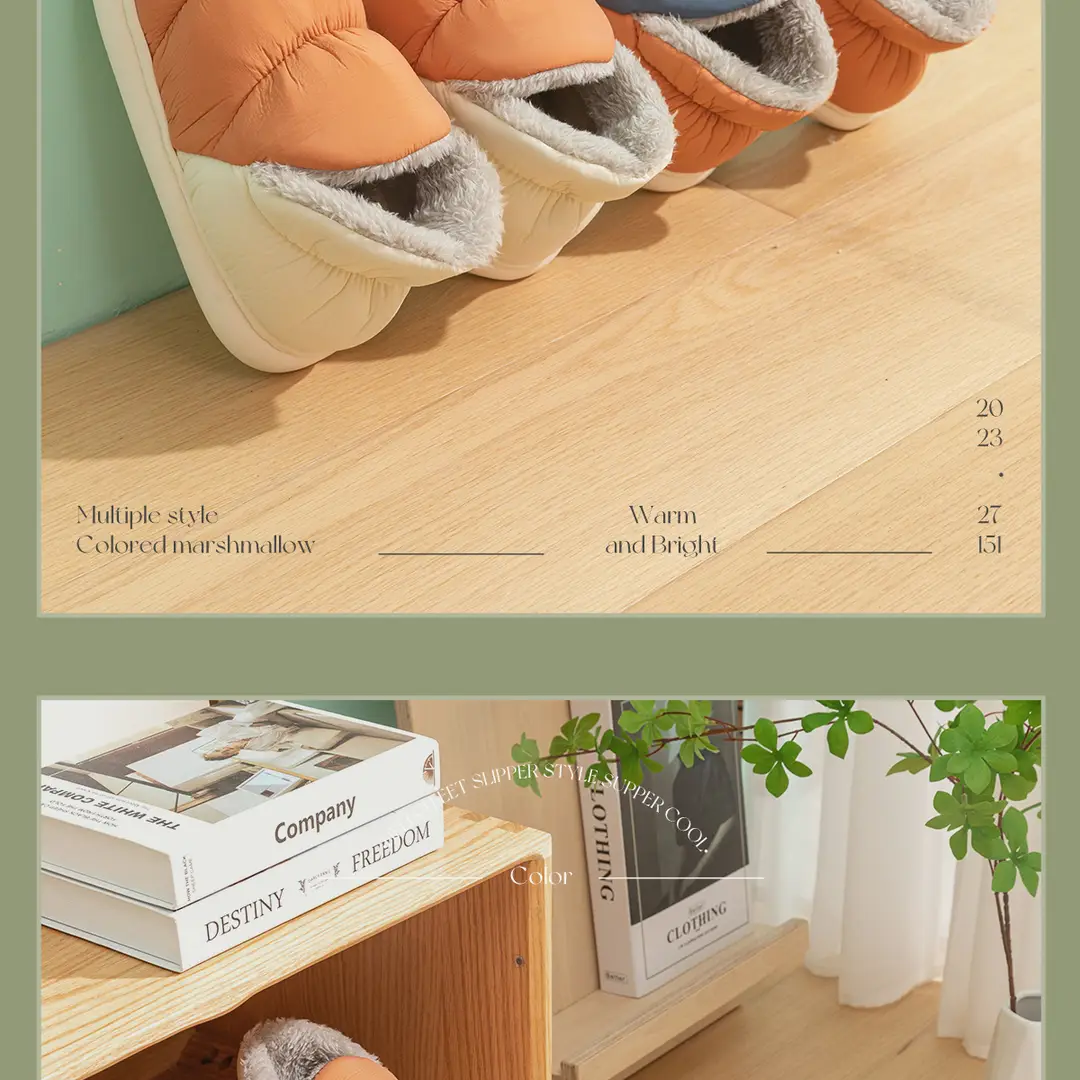 Lidani Down Cotton Shoes Women's Outer Wear Non-slip Winter Warm Home Indoor Moon Shoes Couple Cotton Slippers Men's Wholesale — feature 18
