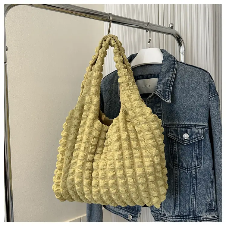 Pink Pleated Shoulder Bag for Women 2023 — feature 19