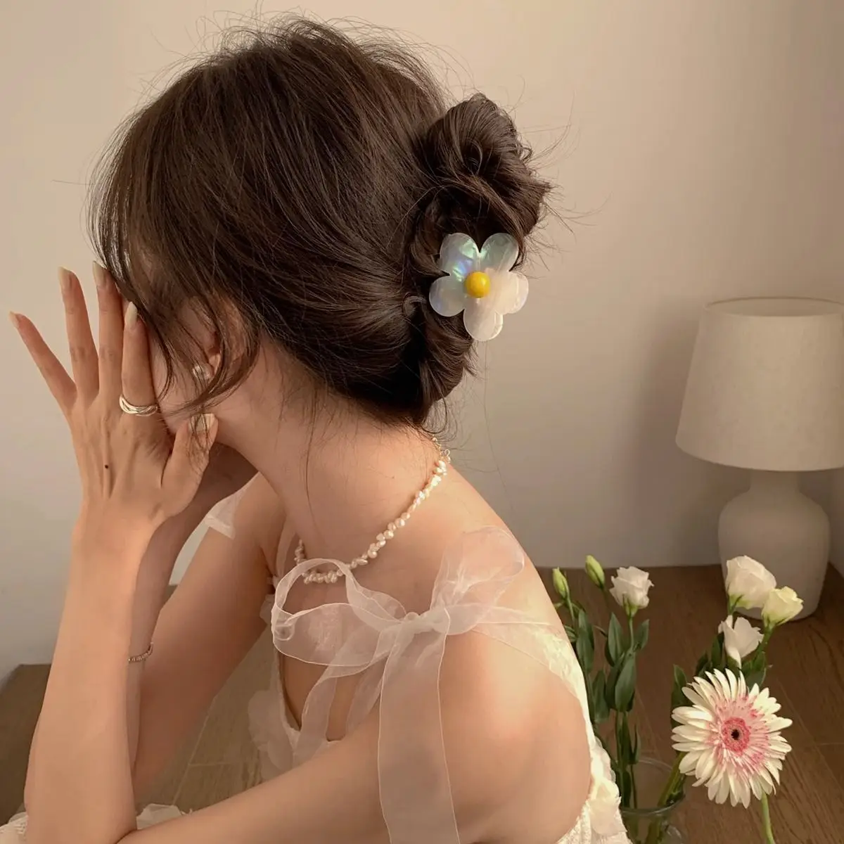 Korean-style Mermaid Flower Hairpin for Women — feature 6
