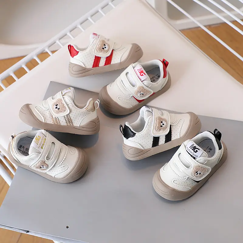 Baby Walking Shoes Bear Embroidery 2026 Spring