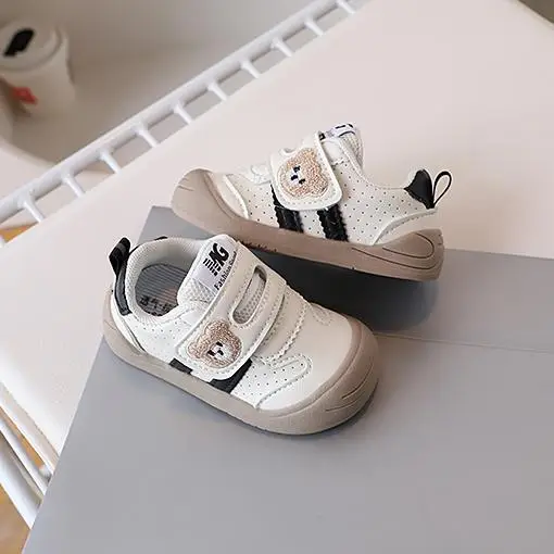 Baby Walking Shoes Bear Embroidery 2026 Spring