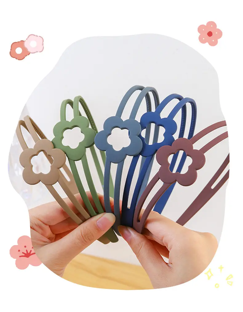 Girls' Toothed Matte Headband Non-Slip Summer Hair Accessory — feature 1
