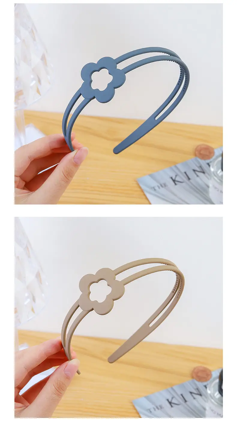 Girls' Toothed Matte Headband Non-Slip Summer Hair Accessory — feature 12