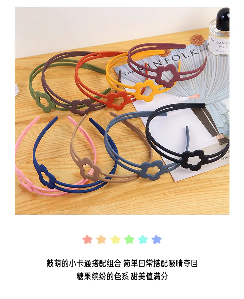Girls' Toothed Matte Headband Non-Slip Summer Hair Accessory — feature 4