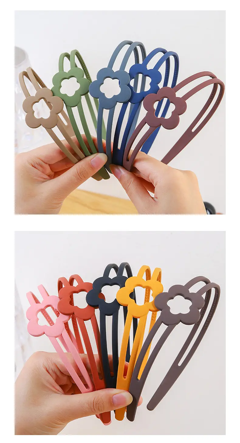 Girls' Toothed Matte Headband Non-Slip Summer Hair Accessory — feature 5