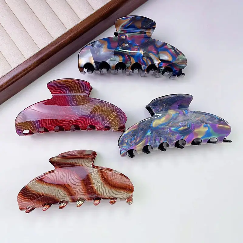 Colorful Glitter Hair Clip for Women Large Updo - Image 12