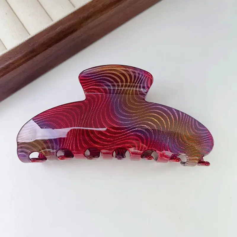 Colorful Glitter Hair Clip for Women Large Updo - Image 2