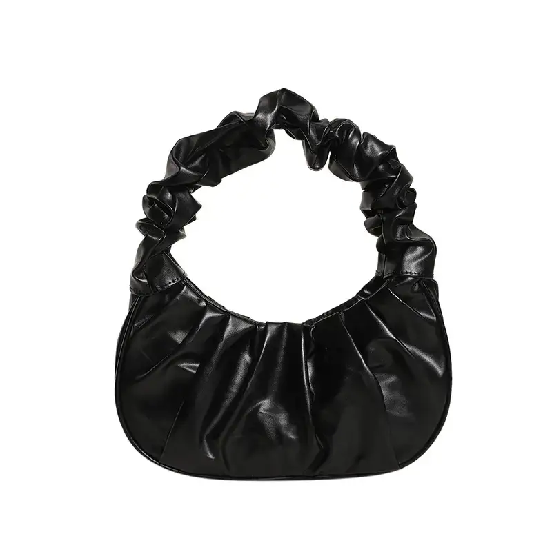 Purple Ruffled Shoulder Bag for Women 2023 - Image 20