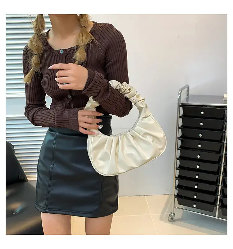 Purple Ruffled Shoulder Bag for Women 2023 — feature 11