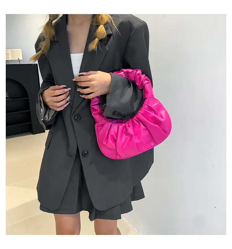 Purple Ruffled Shoulder Bag for Women 2023 — feature 20