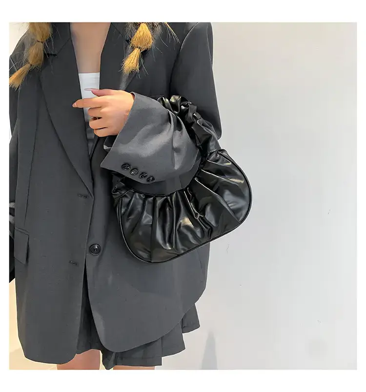 Purple Ruffled Shoulder Bag for Women 2023 — feature 22