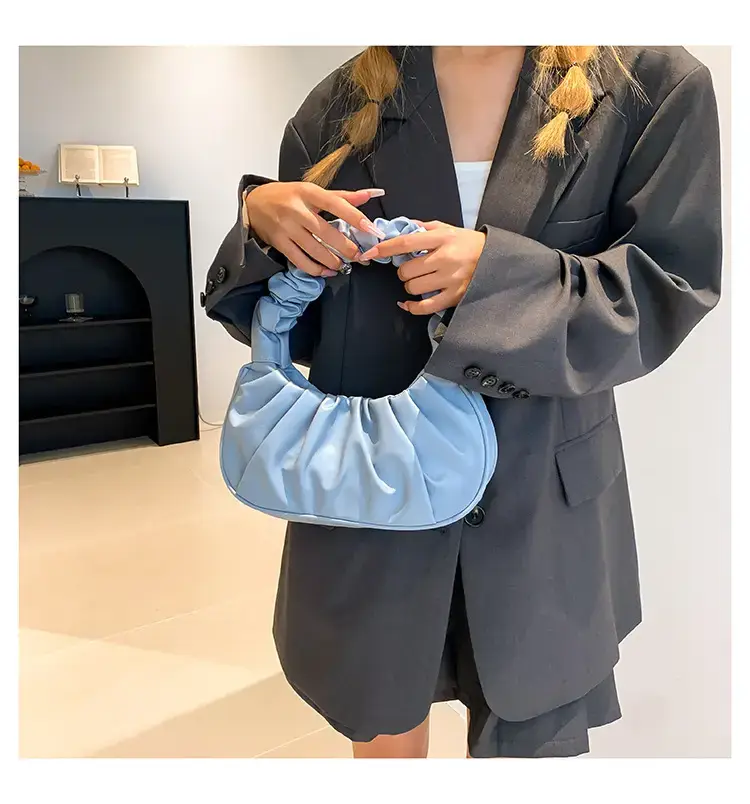 Purple Ruffled Shoulder Bag for Women 2023 — feature 23