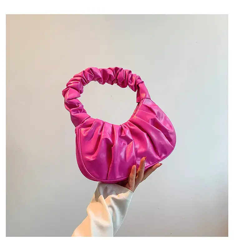 Purple Ruffled Shoulder Bag for Women 2023 — feature 34