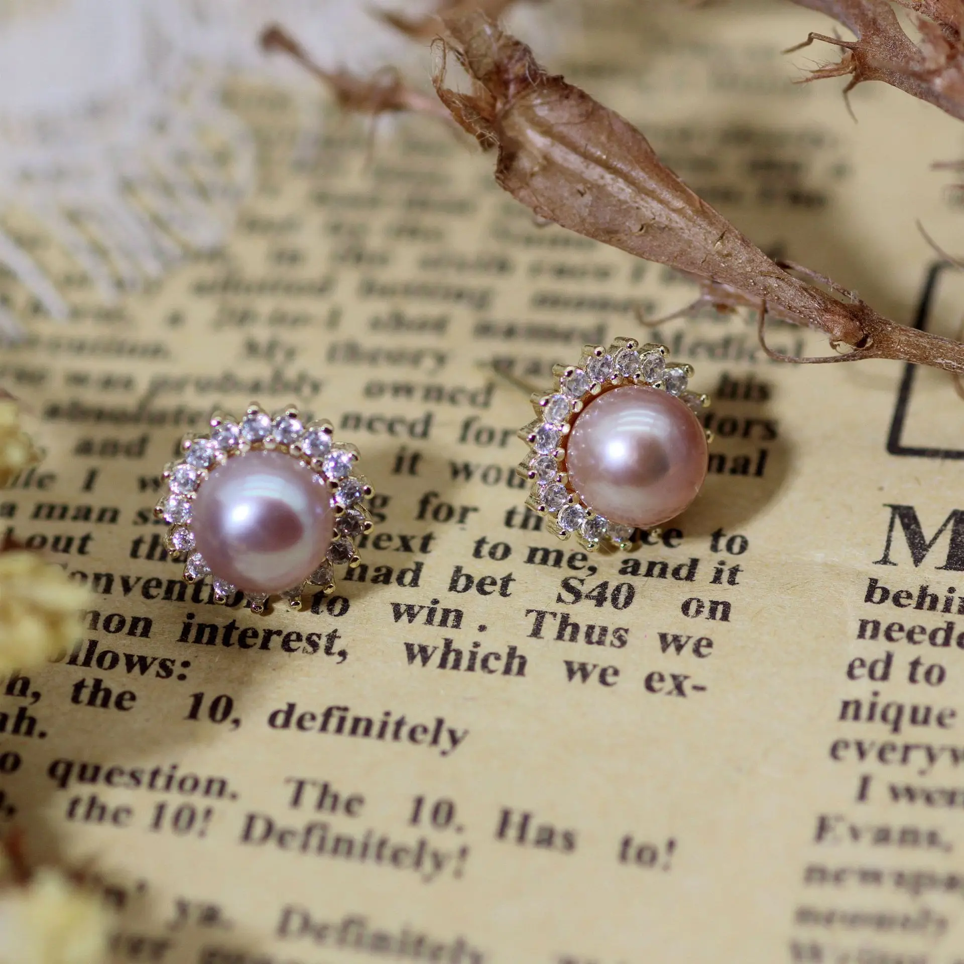 S925 Silver Pearl Sun Earrings Small — feature 11