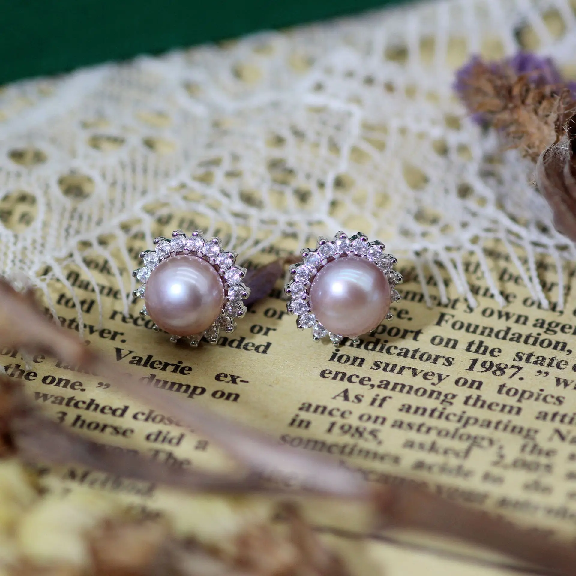 S925 Silver Pearl Sun Earrings Small — feature 16