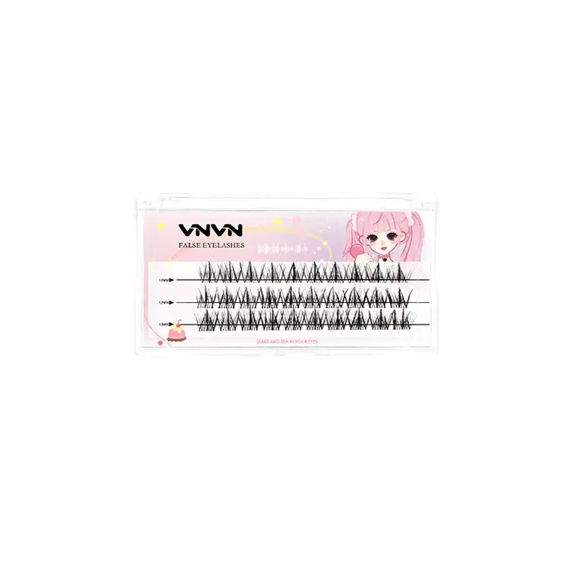 VNVN Gel-Free False Eyelashes 3-Part Natural Simulation