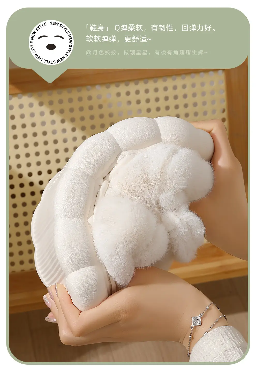 Cotton slippers women's winter bag heel home cute non-slip thick bottom warm velvet outer wear plush cotton shoes women's winter wholesale — feature 32