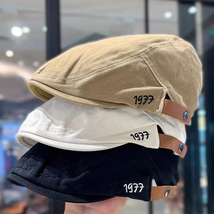 Japanese Style Anti-Wear Peaked Cap Men Women Artistic Retro Newsboy Hat - Image 4