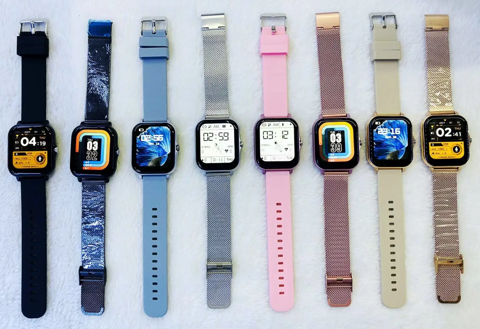 Pink Smart Watch with Heart Rate & BP Display — feature 1