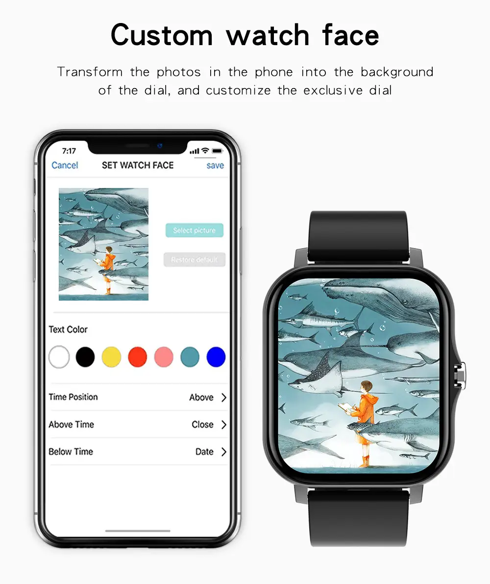 Pink Smart Watch with Heart Rate & BP Display — feature 10