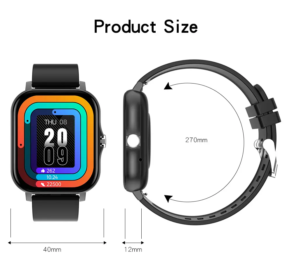 Pink Smart Watch with Heart Rate & BP Display — feature 20
