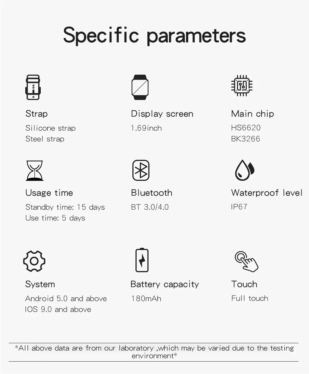 Pink Smart Watch with Heart Rate & BP Display — feature 21