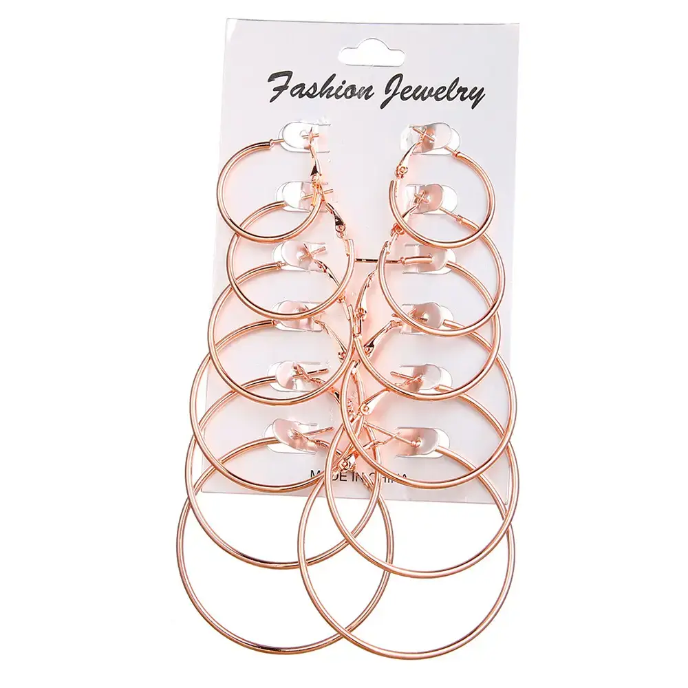 Gold Plated Multi Layer Earrings for Women - Image 3