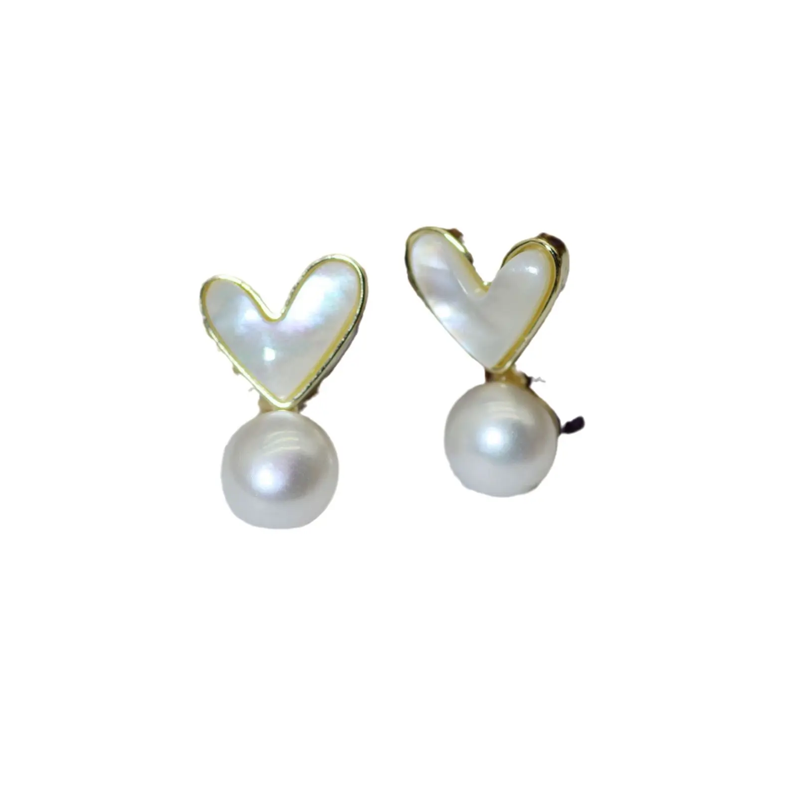 925 Silver Heart Necklace Set with Pearl Drop - Image 11