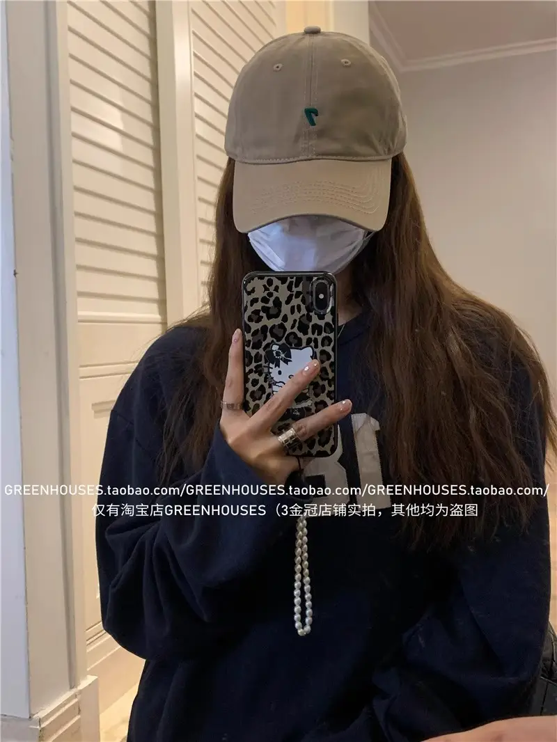 Women's Brown Baseball Cap with 7 Design Large Head — feature 16