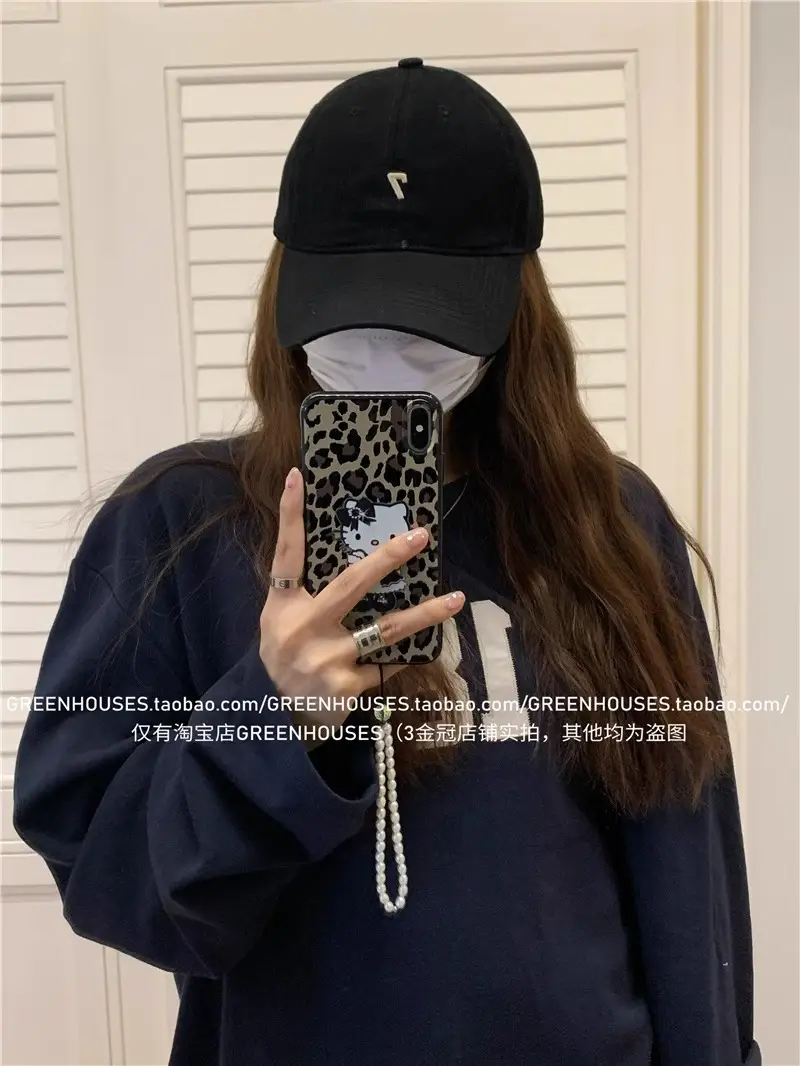 Women's Brown Baseball Cap with 7 Design Large Head — feature 17