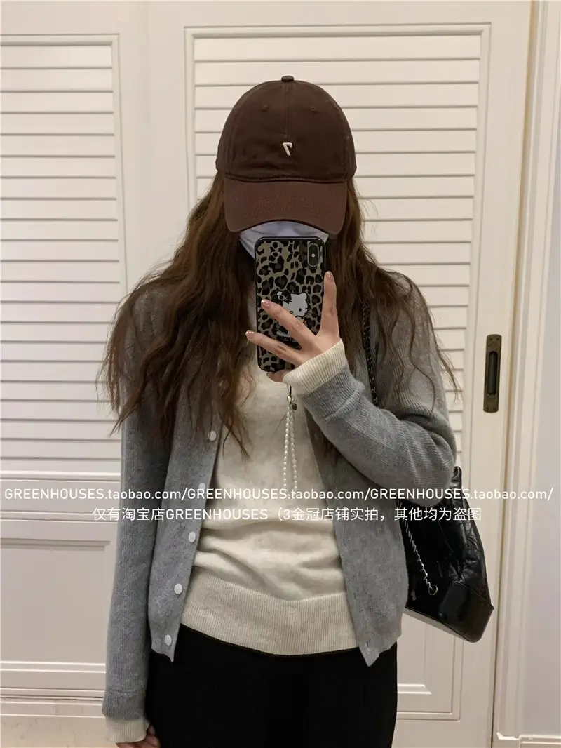 Women's Brown Baseball Cap with 7 Design Large Head — feature 20