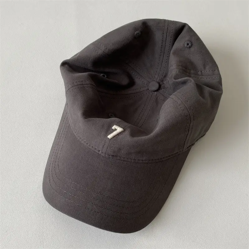 Women's Brown Baseball Cap with 7 Design Large Head - Image 6