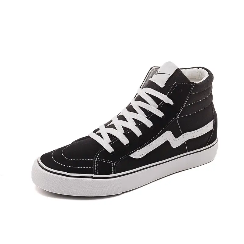 Three-time high-top canvas shoes for men and women students Korean-style all-match casual shoes single-layer shoes spring ins board shoes WDSW-90023 - Image 5