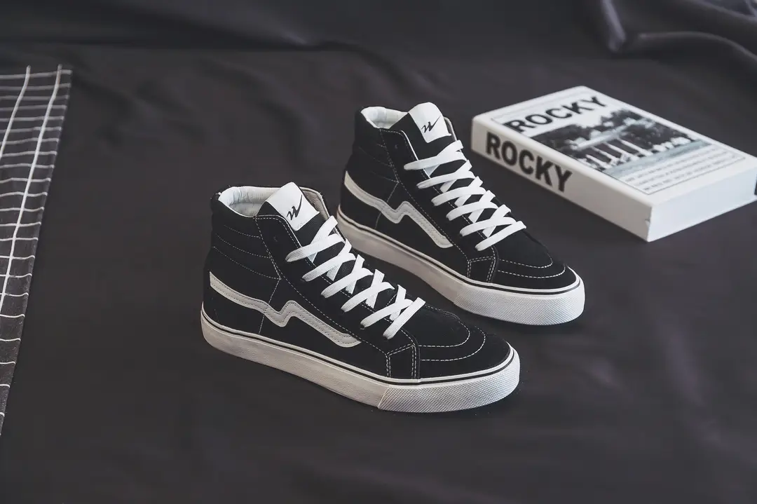 Three-time high-top canvas shoes for men and women students Korean-style all-match casual shoes single-layer shoes spring ins board shoes WDSW-90023 — feature 10