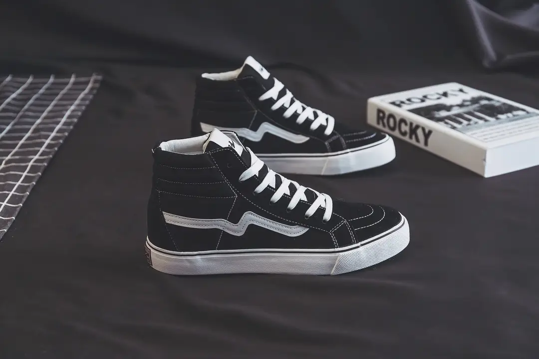 Three-time high-top canvas shoes for men and women students Korean-style all-match casual shoes single-layer shoes spring ins board shoes WDSW-90023 — feature 6