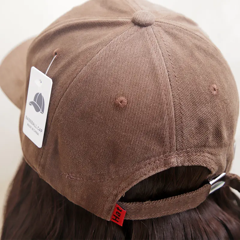 Brown Wool Roll Wig with Baseball Brim - Image 4