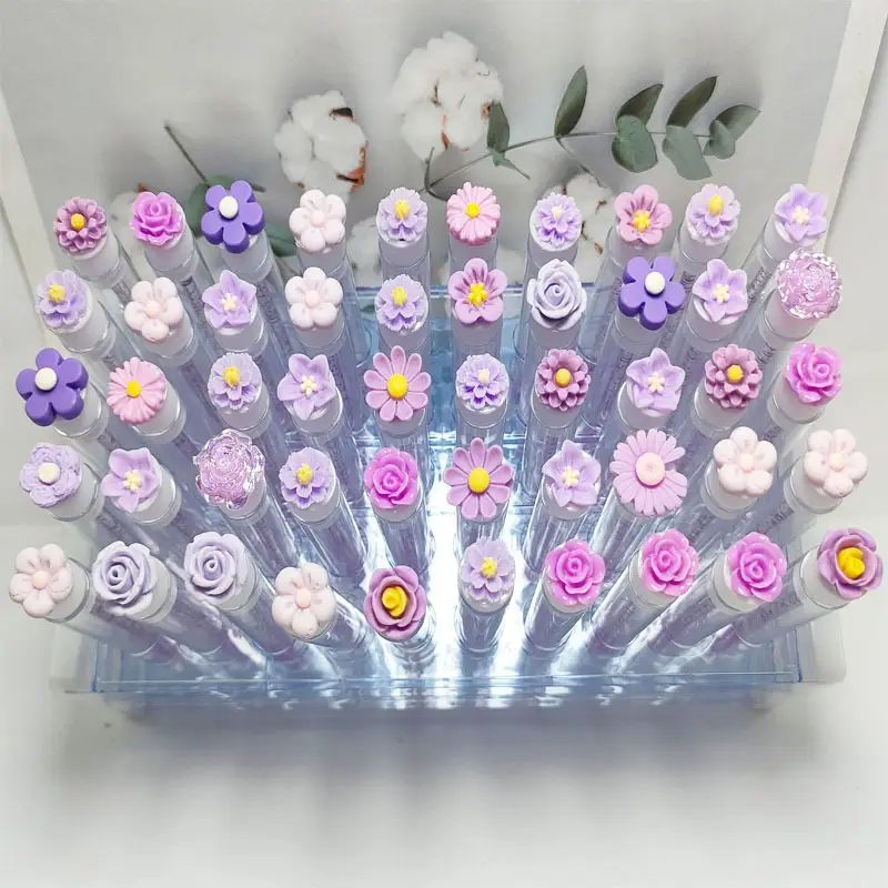 Transparent Flower Independent Eyelash Brushes Set — feature 8