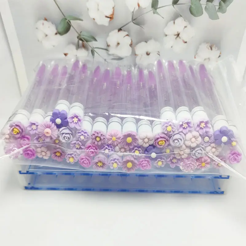 Transparent Flower Independent Eyelash Brushes Set - Image 3