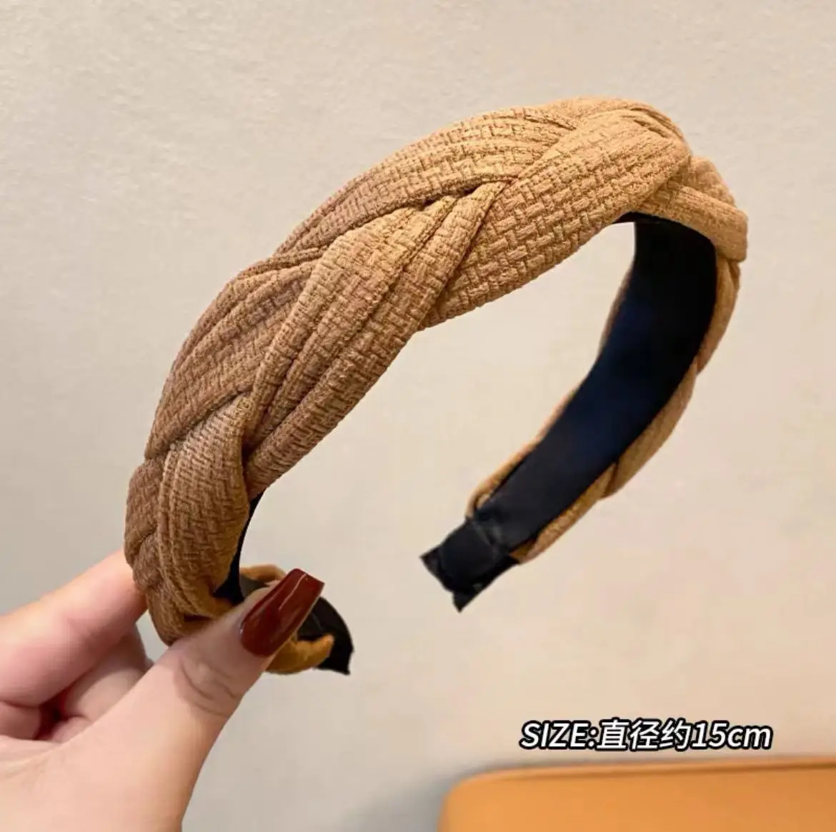Black Skull Top Hair Band for Women 15cm - Image 2