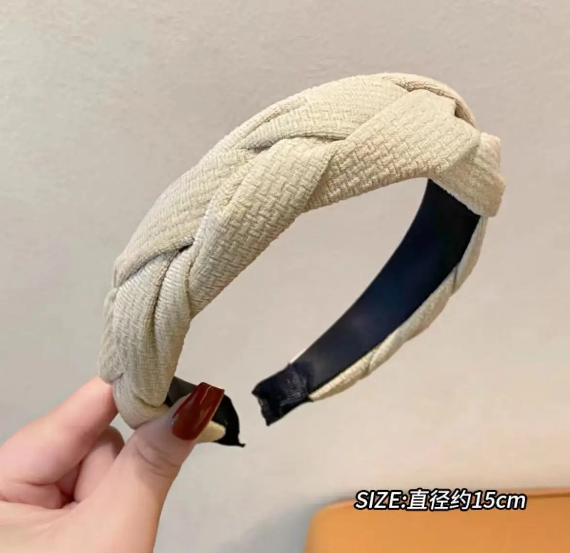 Black Skull Top Hair Band for Women 15cm - Image 3