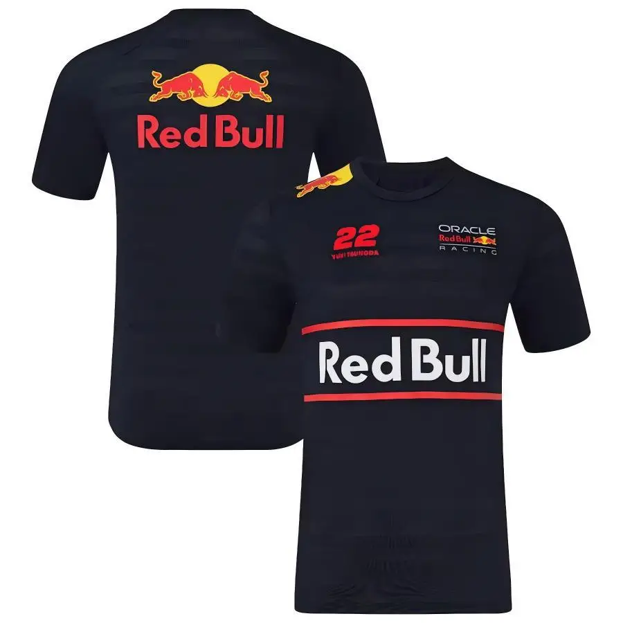 Racing Suit T-shirt F1 Quick-drying T-shirt McLaren Mercedes-Benz Martin Team Men's and Women's Short-sleeved Crewneck Top Customized
