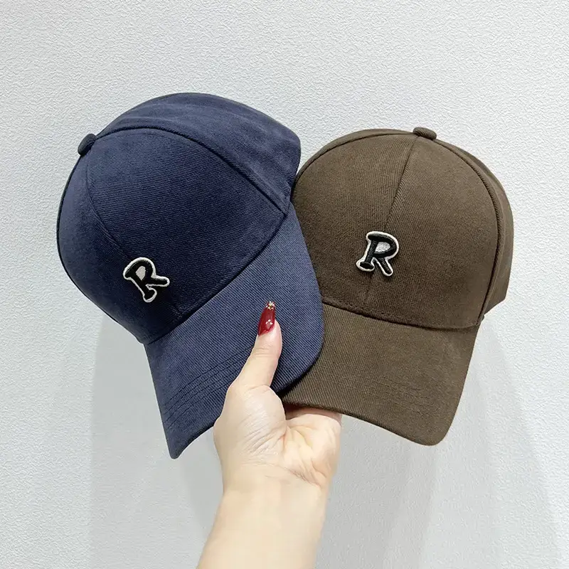 2023 R Logo Cap Men Women Blue Brown - Image 9