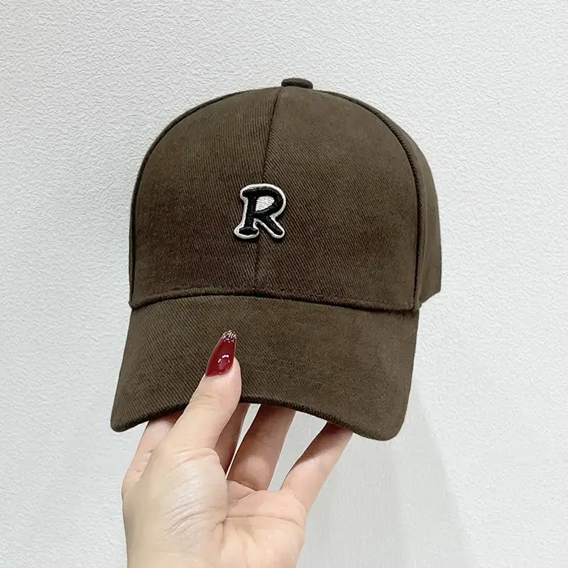 2023 R Logo Cap Men Women Blue Brown - Image 5