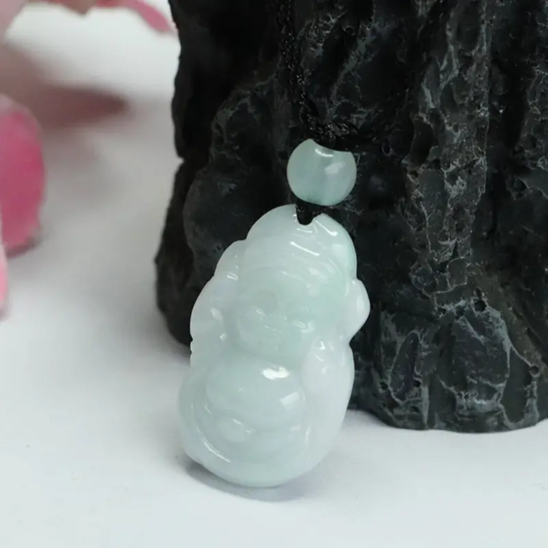 Guan Yu Jade Pendant Necklace White Jade Wealth Necklace — feature 8