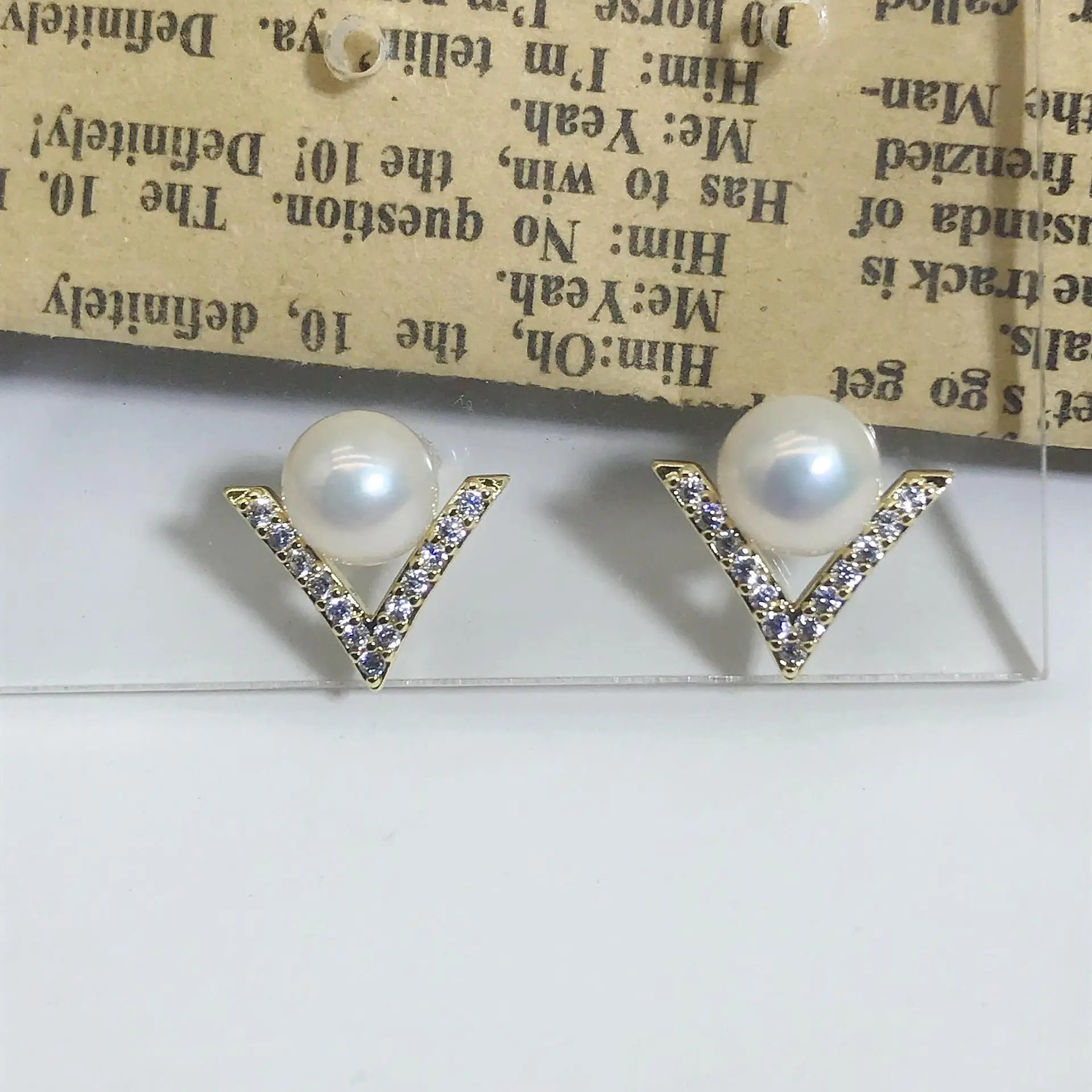 S925 Silver Pearl Zircon Geometry Earrings — feature 11