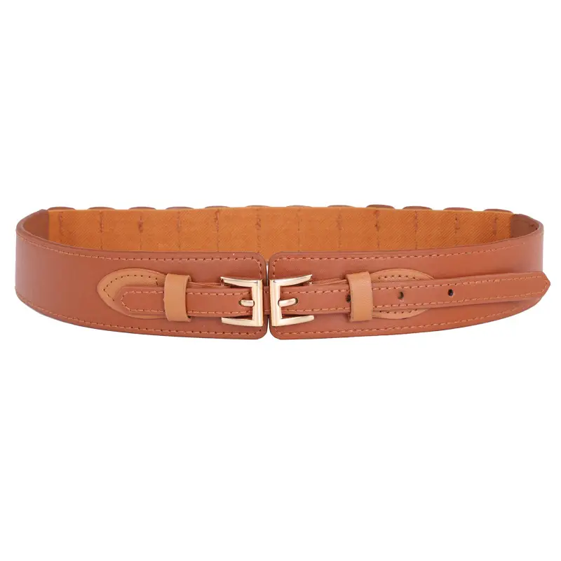 Women's Adjustable PU Belt with Double Pin Buckle
