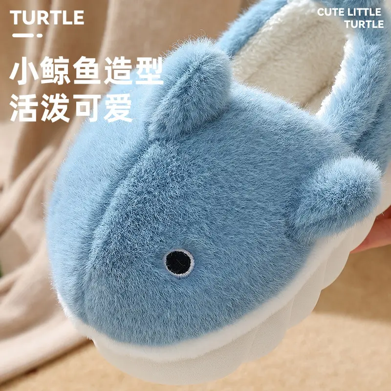 Whale Flavored Winter Plush Slippers for Women - Image 5